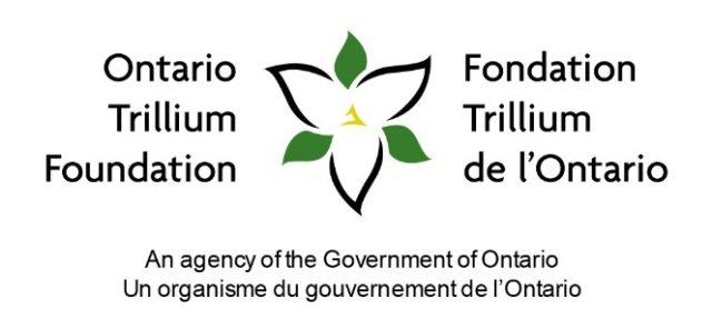 Ontario Trillium Foundation logo with trillium flower.